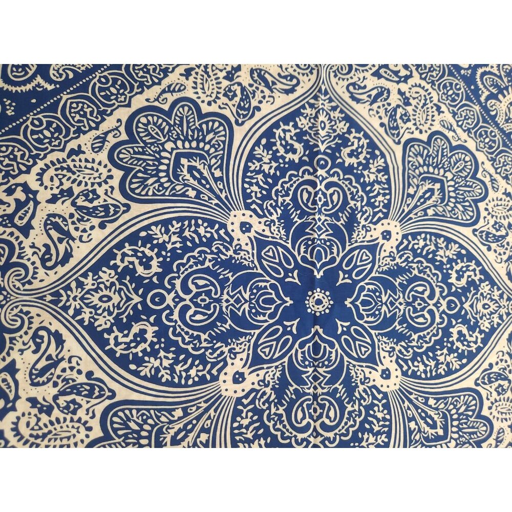 Paisley Bandanas 22"x22" Cotton Square Handkerchiefs Blue Red Yellow 3 Multicolo - Picture 5 of 12